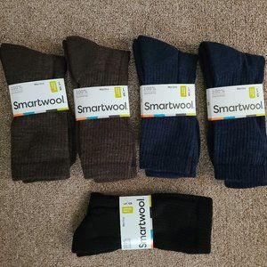 Smartwool Men's Heathered Rib Wool Socks LG